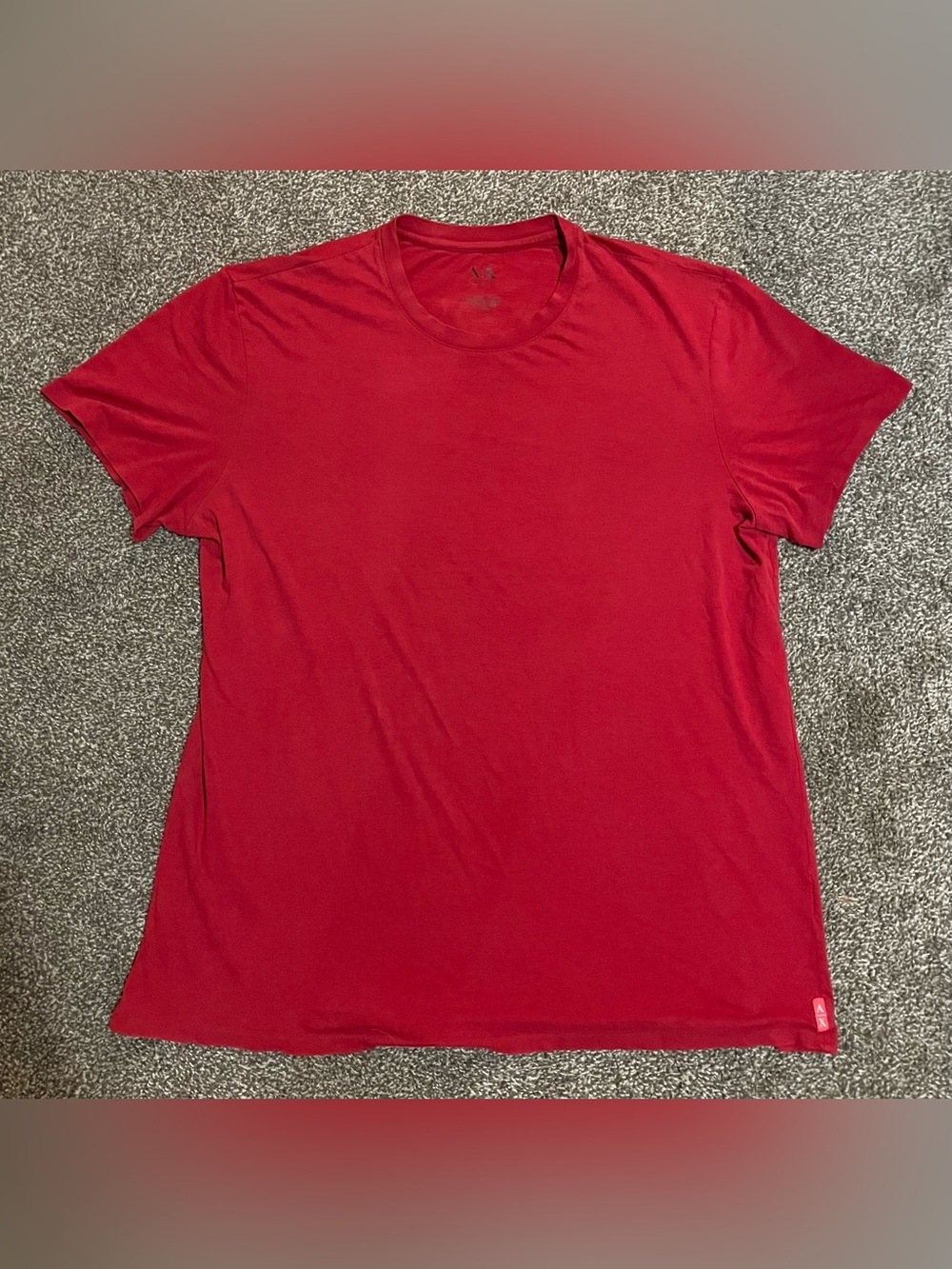 Armani Exchange Men's Short Sleeve Crew Tee - Red